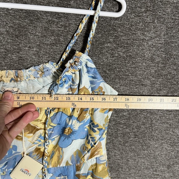 Faherty Dress Womens XS Multicolor Paradise Blossom Floral Maxi Sundress Strappy - Picture 7 of 11